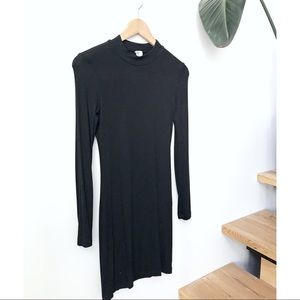 American Apparel long sleeve mock neck mini dress